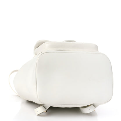 Chanel Lambskin Quilted Large Duma Drawstring Backpack White 4 of 9