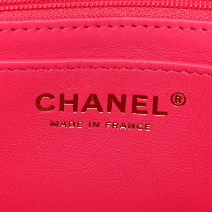 Chanel Tweed Quilted Enamel CC Logo Mini Rectangular Flap Pink Multicolor 6 of 11