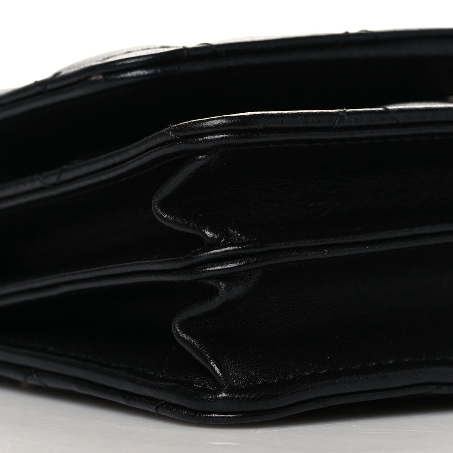 Chanel Lambskin Quilted Mini Camellia Bow Wallet On Chain WOC Black 9 of 11