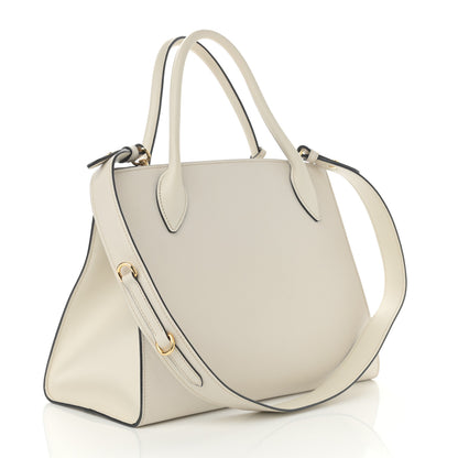 Prada Saffiano Cuir Calfskin Large Monochrome Top Handle Tote White 2 of 11