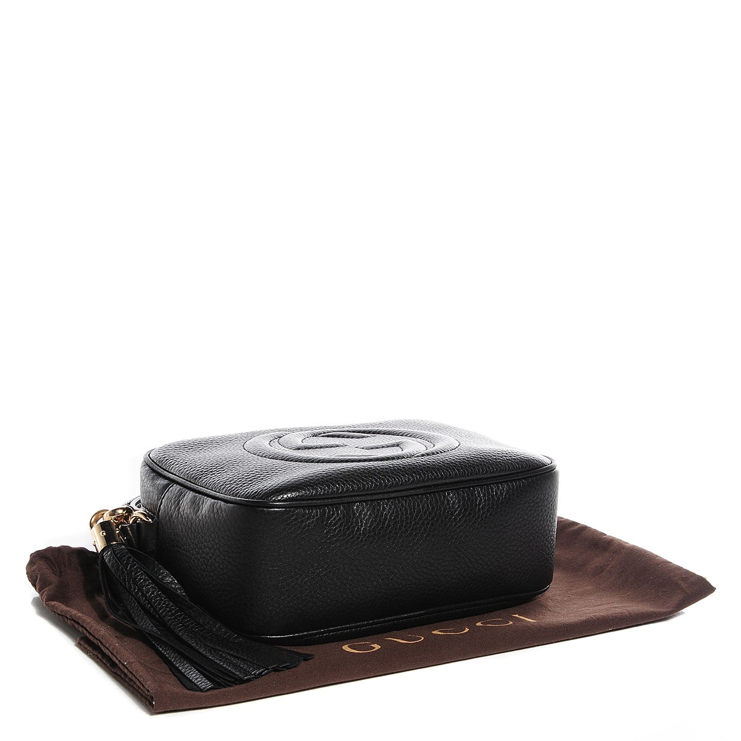 Gucci Pebbled Calfskin Small Soho Disco Bag Black 4 of 8