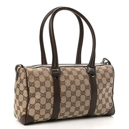Gucci Monogram Mini Boston Dark Brown 3 of 10