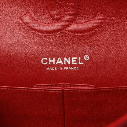 Chanel Patent Calfskin Quilted Medium Double Flap Red 6 of 13