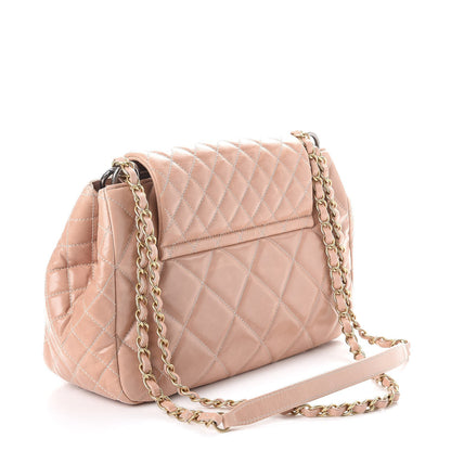 Chanel Aged Glazed Calfskin Quilted Small Daily Walk Flap Beige 3 of 9