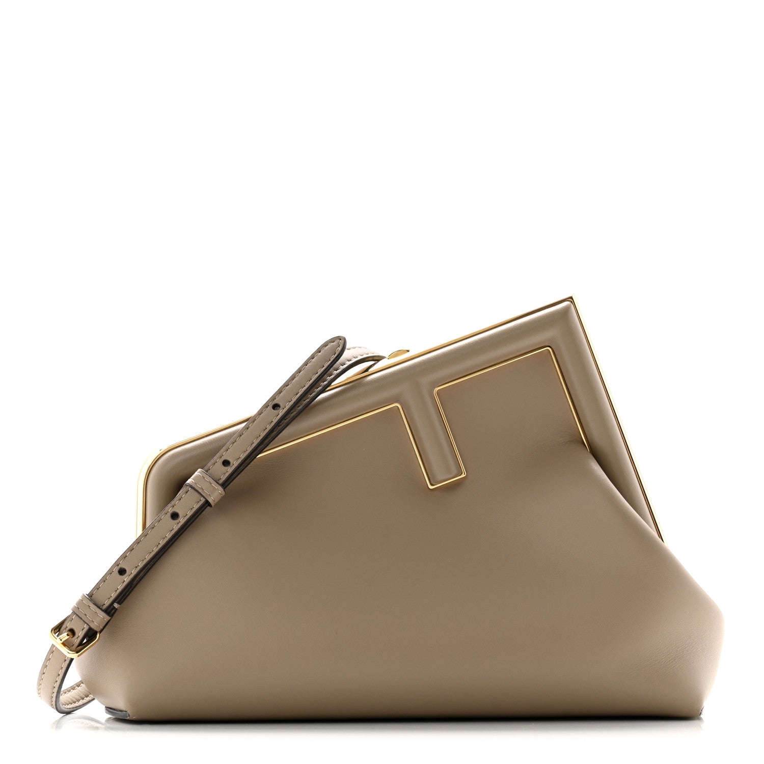 Fendi Shiny Nappa Small Fendi First Dove Gray 1 of 11