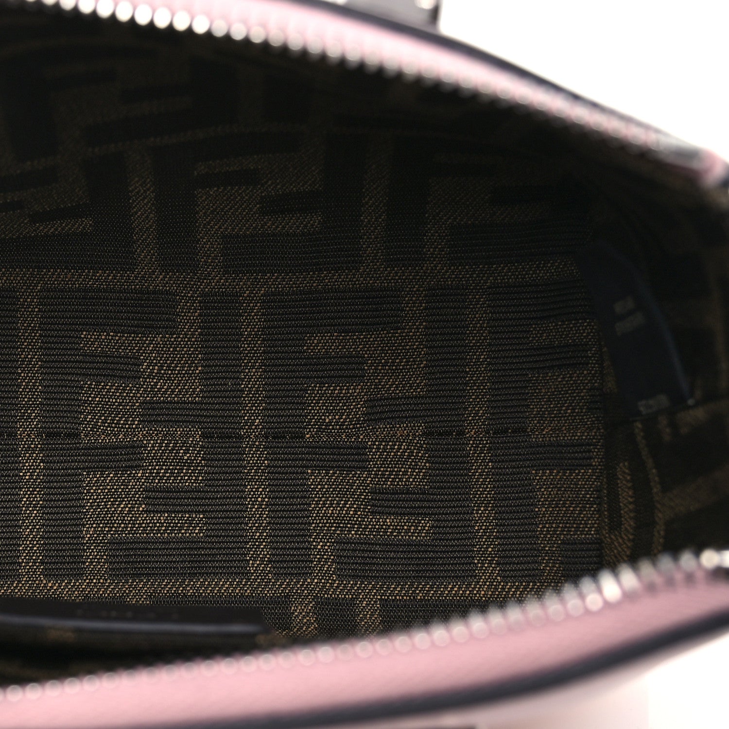 Fendi Vitello King Plexiglass Logo Embossed Mini By The Way Top Handle Boston Bag Soft Berry 5 of 10