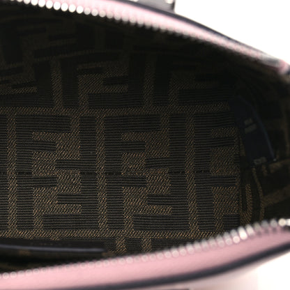 Fendi Vitello King Plexiglass Logo Embossed Mini By The Way Top Handle Boston Bag Soft Berry 5 of 10