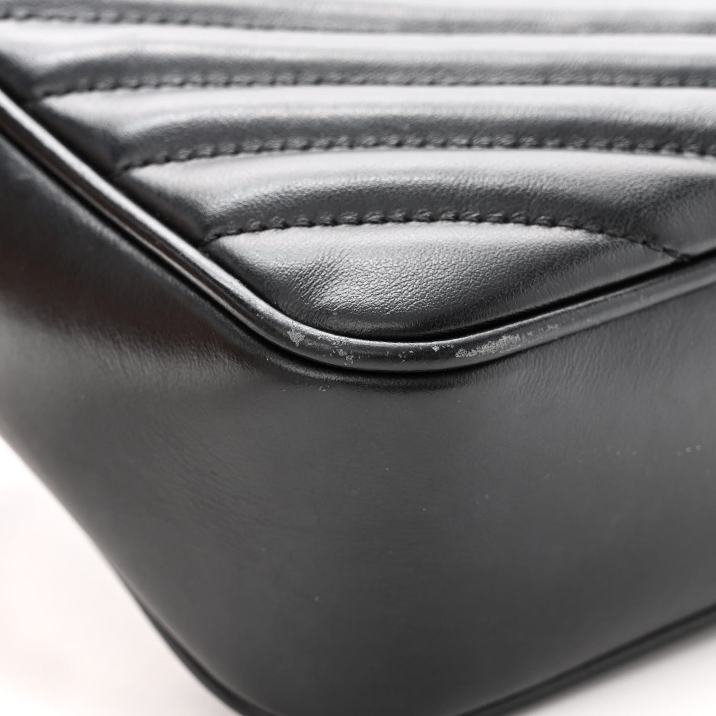 Calfskin Matelasse Monogram Monochrome Lou Camera Bag Black