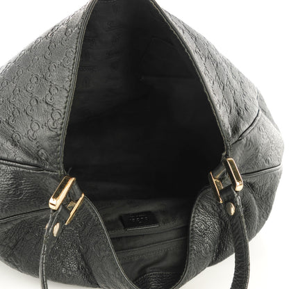 Gucci Guccissima Large New Ladies Web Hobo Black 5 of 7