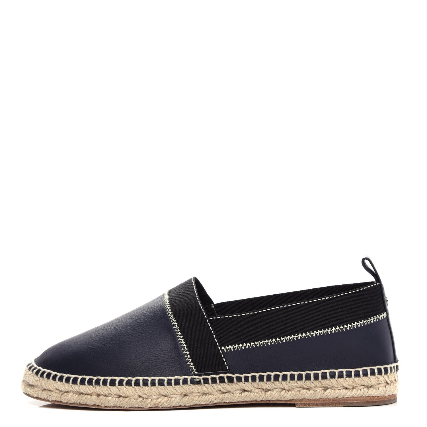 Hermes Calfskin Mens Arcachon Espadrilles 43 Marine Black 1 of 9