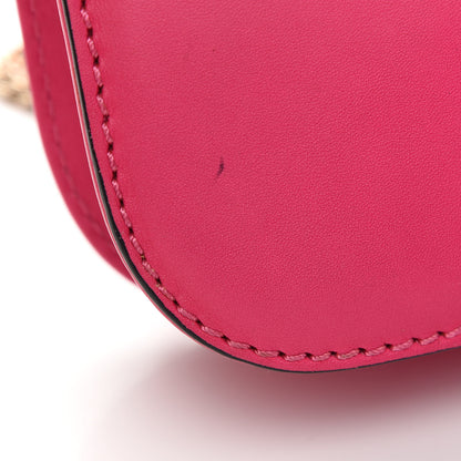 Valentino Garavani Vitello Large Glam Lock Rockstud Flap Pop Fuxia 10 of 10