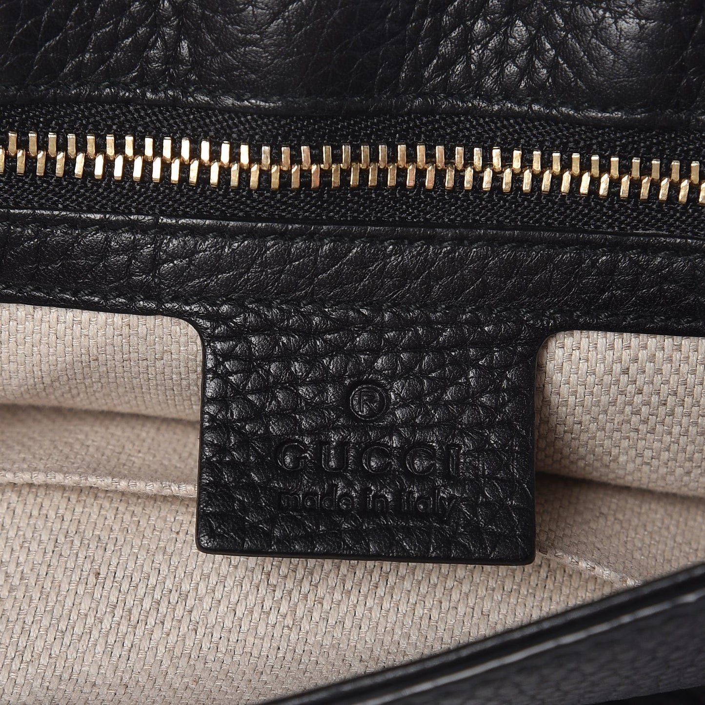 Pebbled Calfskin Medium Soho Flap Crossbody Black