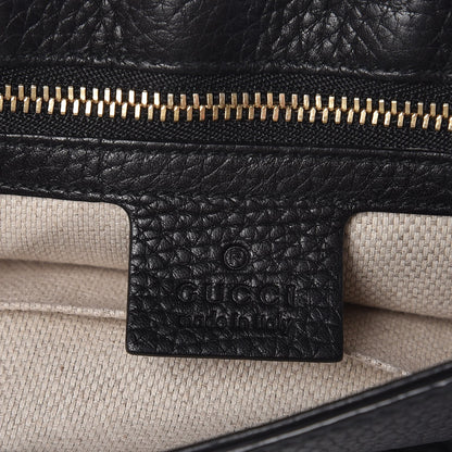 Gucci Pebbled Calfskin Medium Soho Flap Crossbody Black 6 of 7