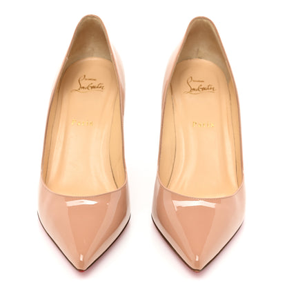 Christian Louboutin Patent Pigalle Follies 85 Pumps 40 Nude 2 of 12