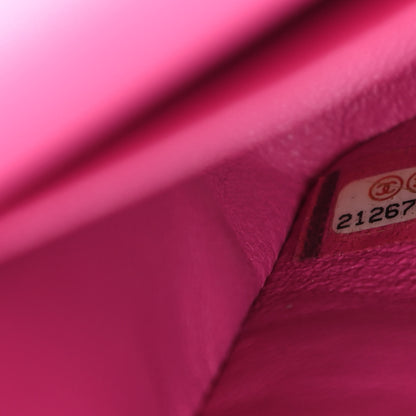 Chanel Lambskin Chevron Quilted Medium Double Flap Pink 8 of 8