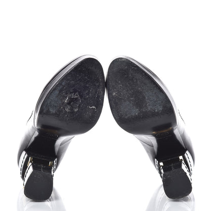 Chanel Calfskin Escarpins CC Pumps 36.5 Black 7 of 13