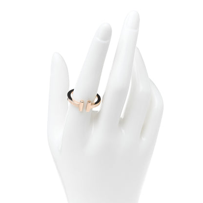 Tiffany 18K Rose Gold T Square Ring 59 8.75 2 of 5