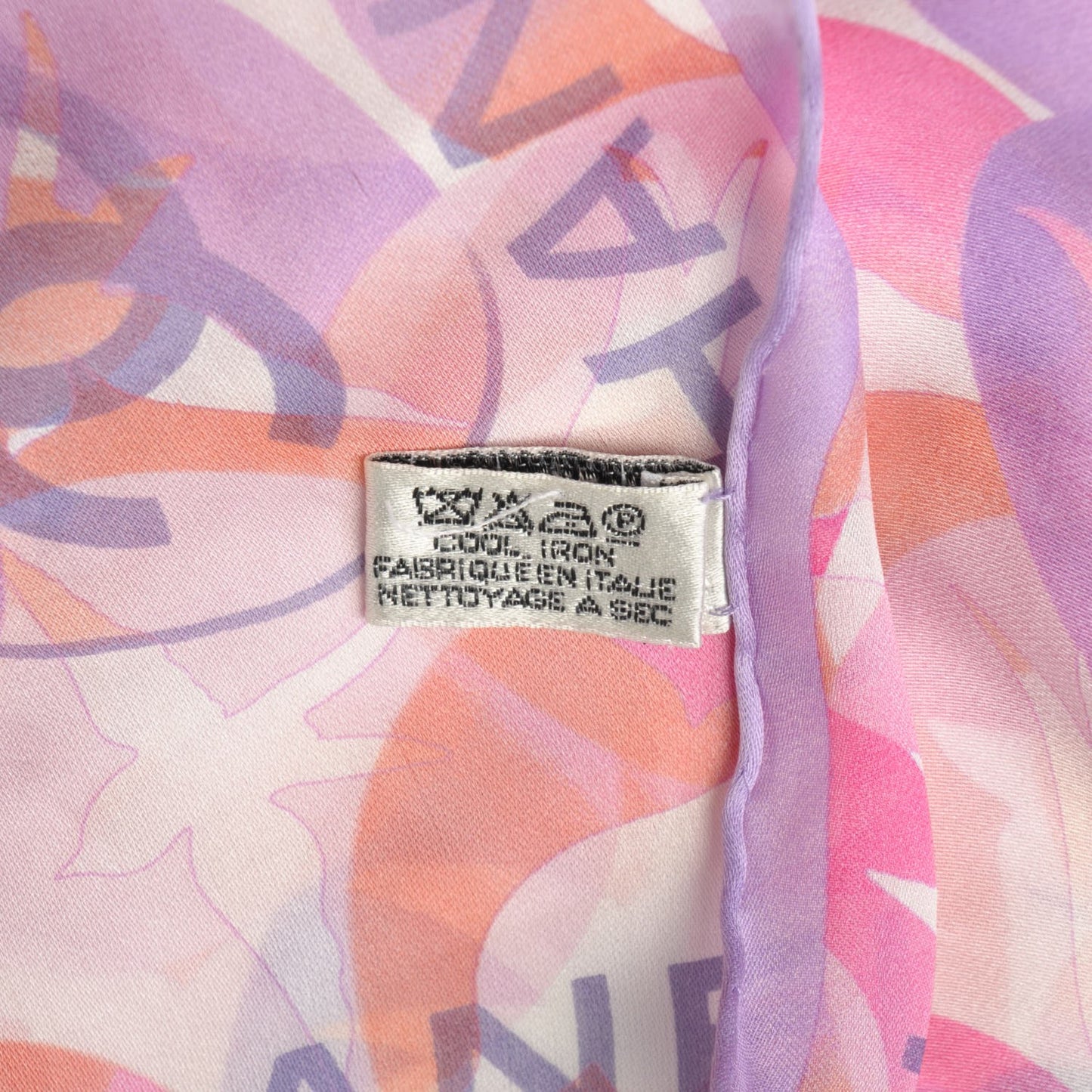 Silk CC Scarf Pink