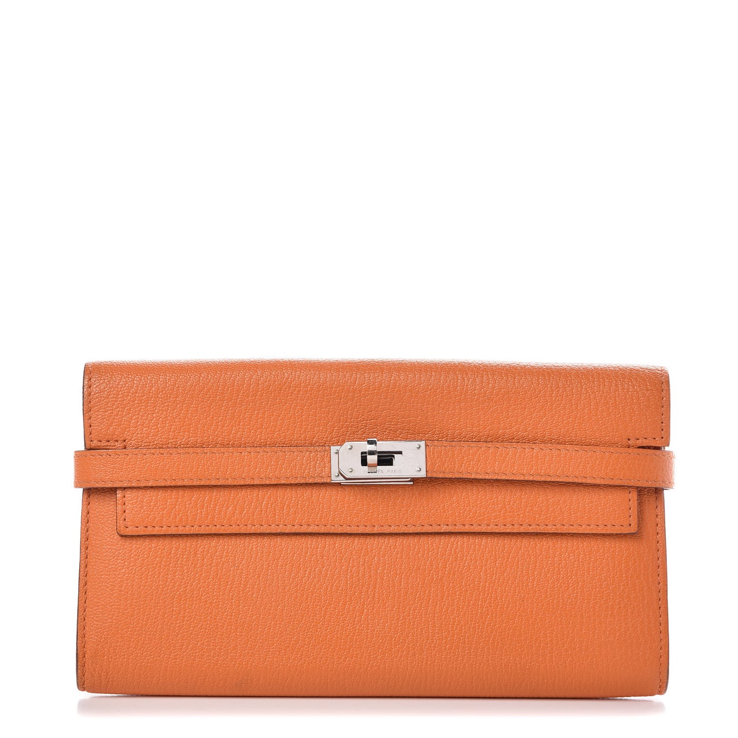 Chevre Mysore Kelly Longue Wallet Orange