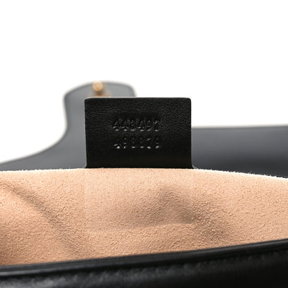 Gucci Calfskin Matelasse Small GG Marmont Shoulder Bag Black 7 of 10