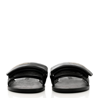 Christian Dior Calfskin Cannage Dio(r)evolution Slide Sandals 36 Black 2 of 10