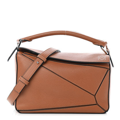 Loewe Calfskin Small Puzzle Bag Tan 1 of 4