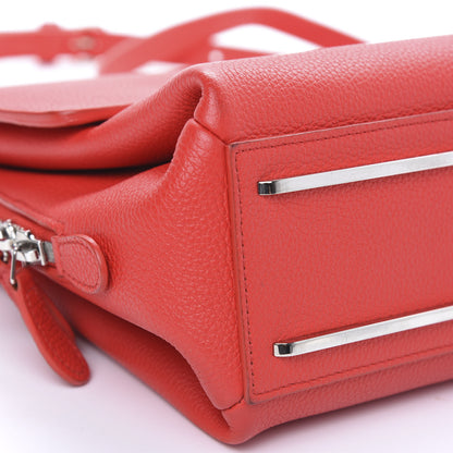 Balenciaga Grained Calfskin Le Dix Mini Soft Cartable Rouge Coquelicot 9 of 10