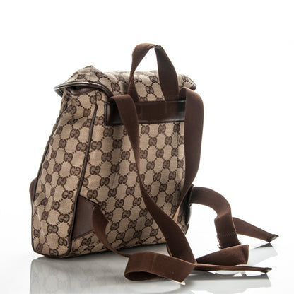 Gucci Monogram Flap Backpack Dark Brown 3 of 8