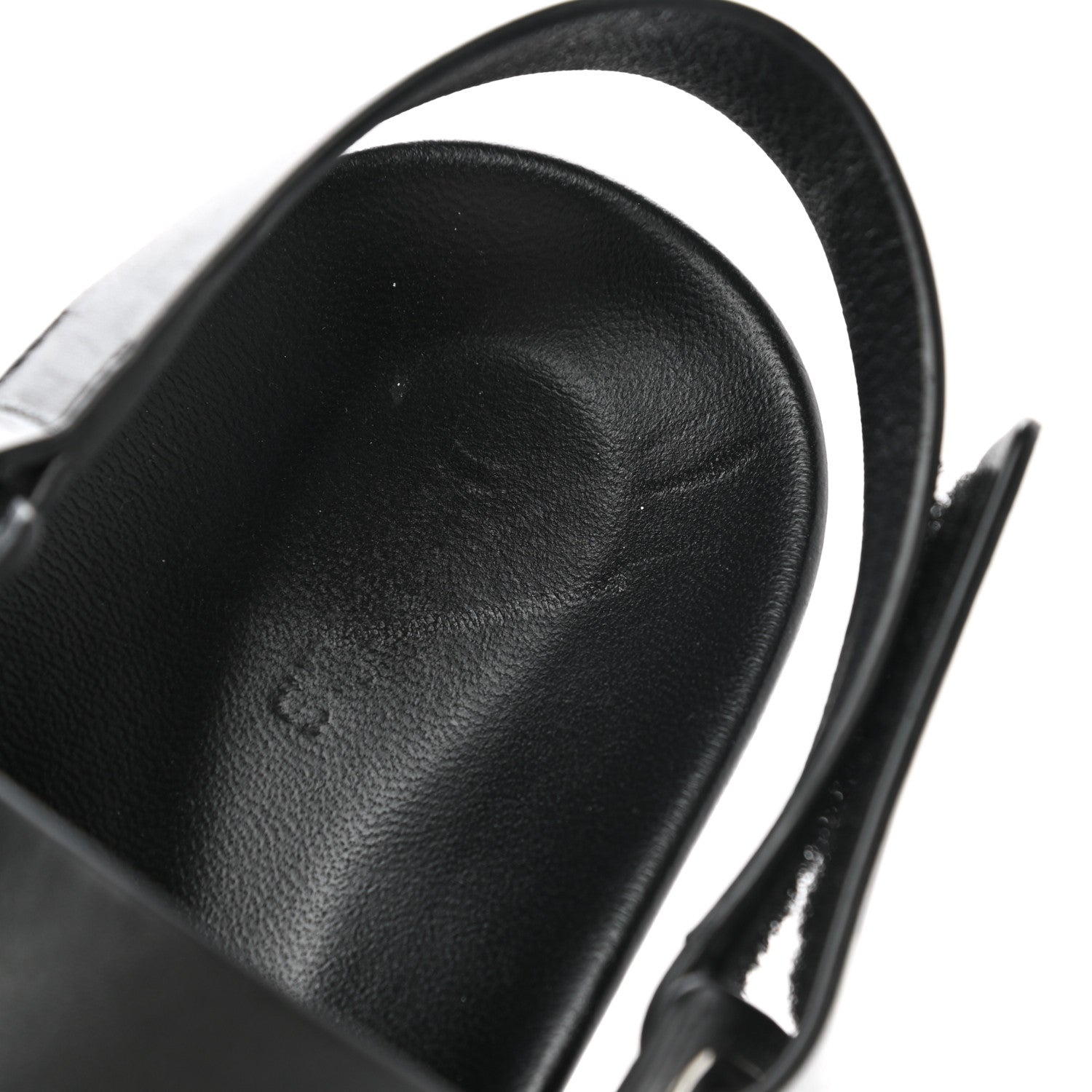 Hermes Calfskin Womens Takara Sandals 41 Black 10 of 11