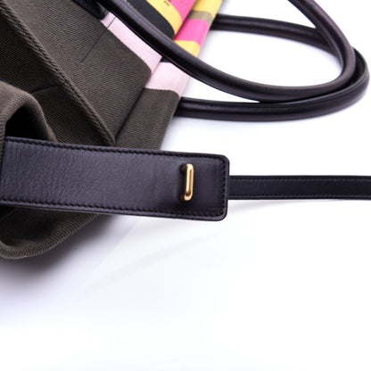 Celine Canvas Striped Medium Phantom Luggage Multicolor 11 of 11