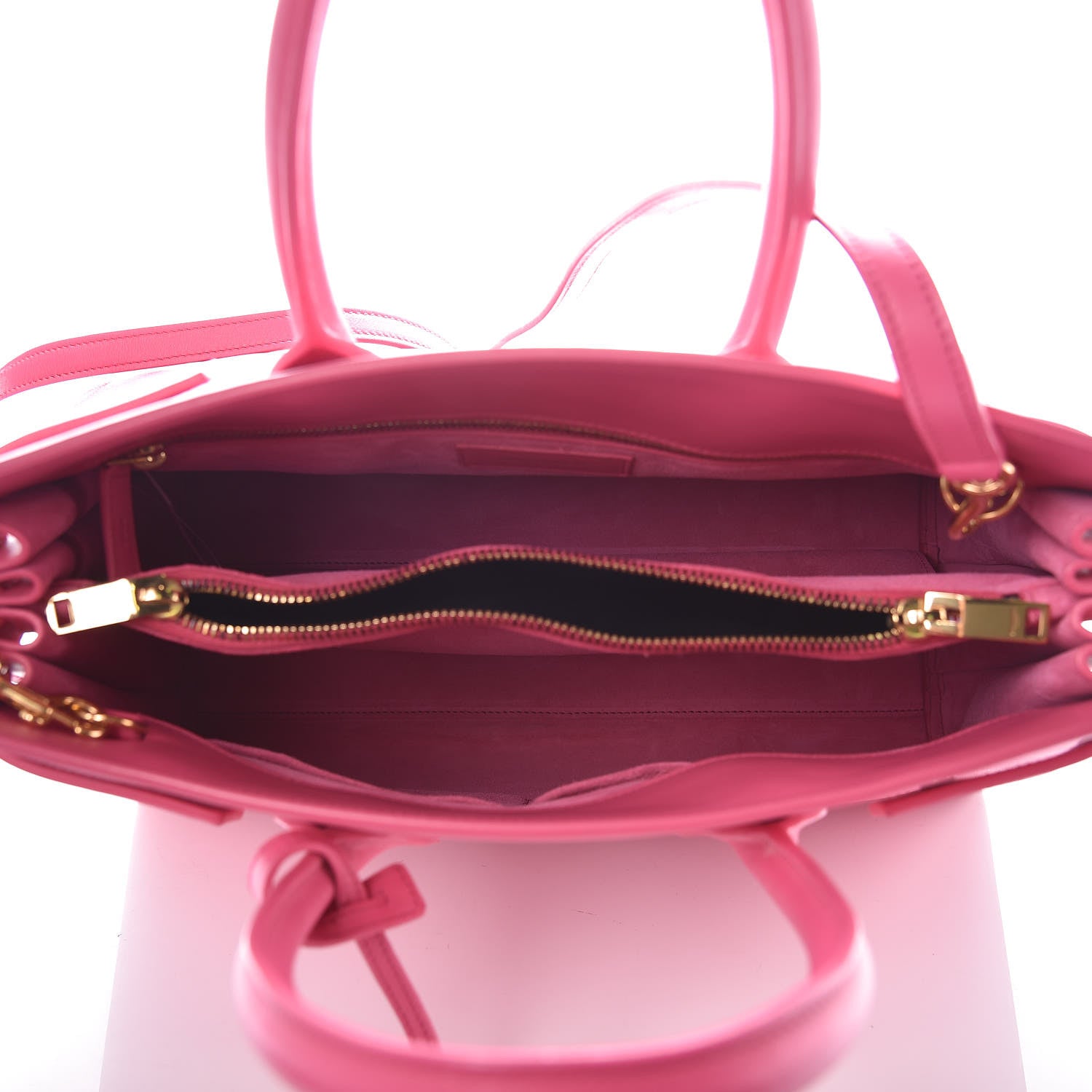 Saint Laurent Calfskin Small Sac De Jour Bubblegum 5 of 14