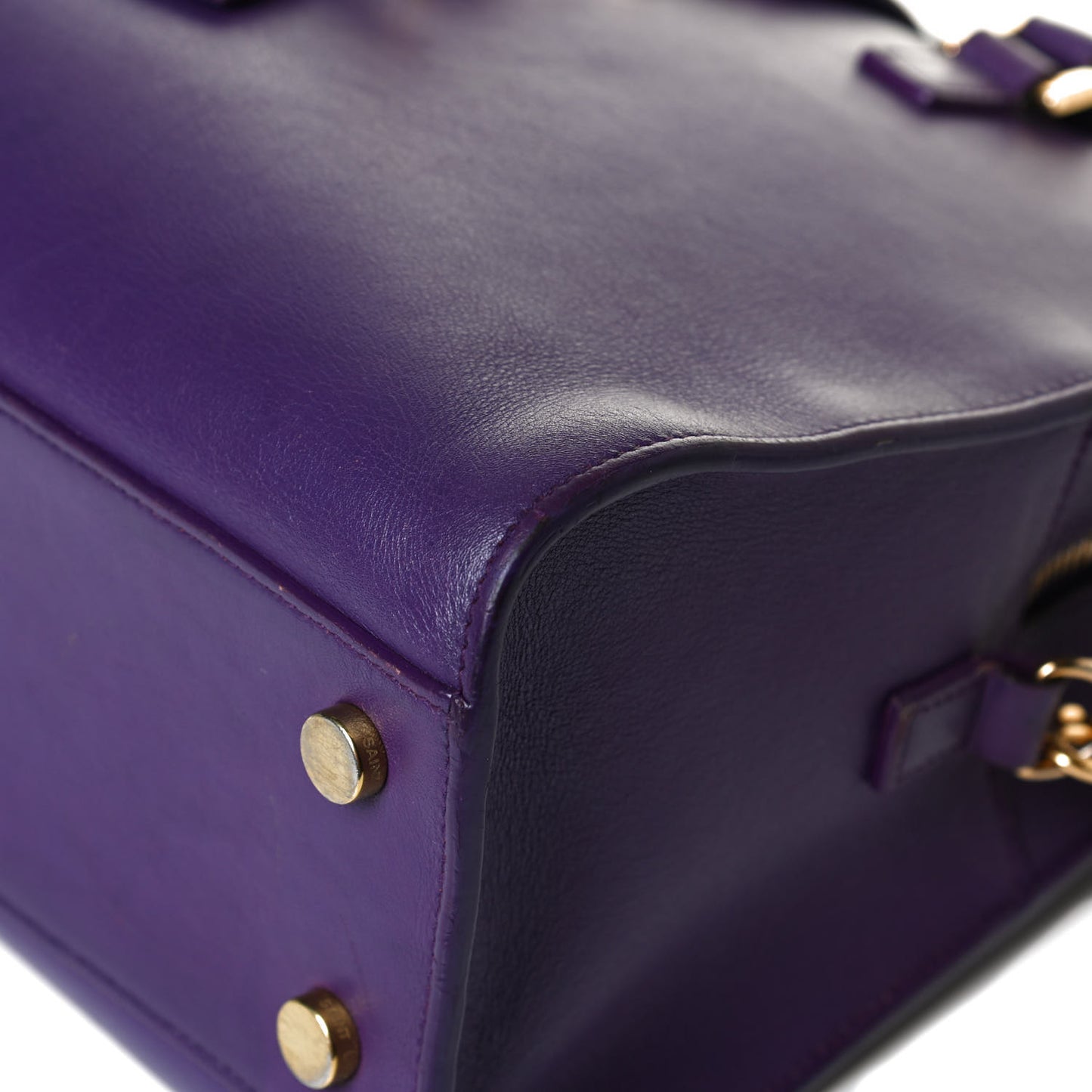 Calfskin Monogram Baby Cabas Purple