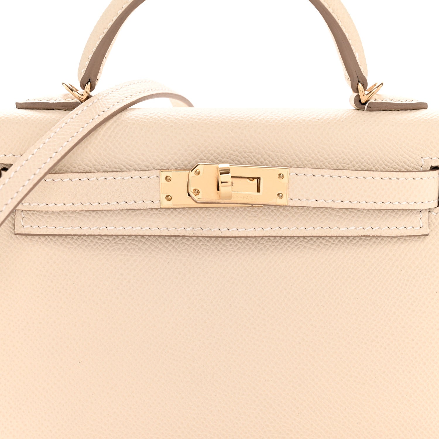 Hermes Epsom Mini Kelly Sellier 20 Craie 8 of 12