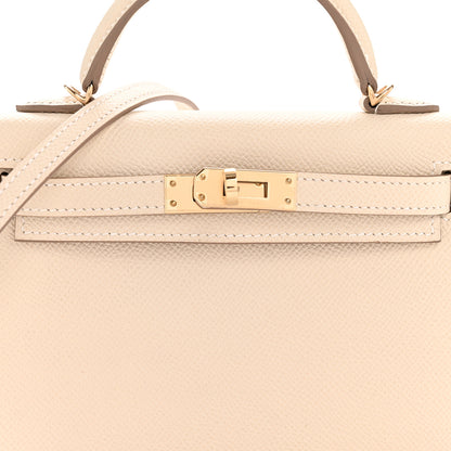 Hermes Epsom Mini Kelly Sellier 20 Craie 8 of 12