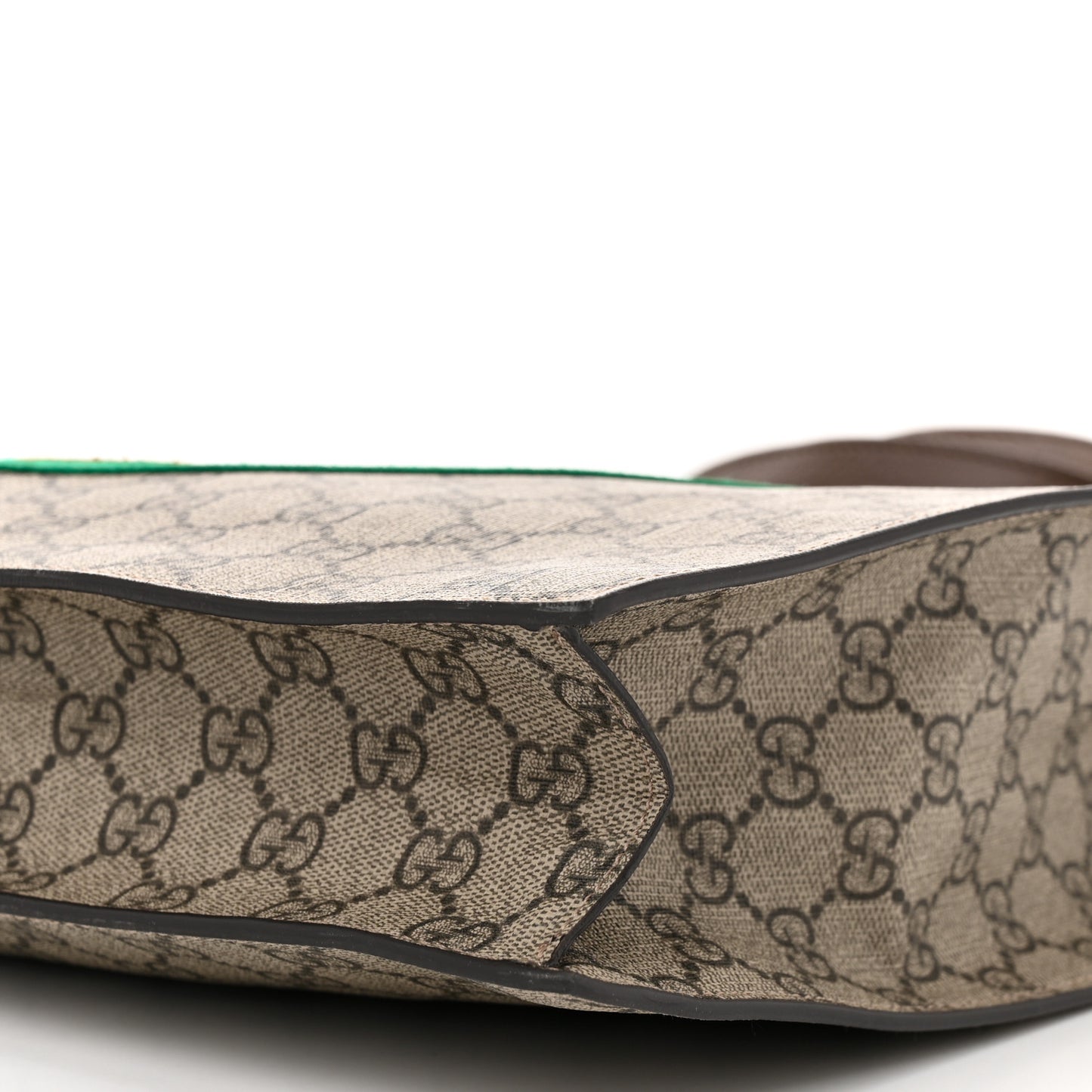 Soft GG Supreme Monogram Web Bosco Patch Vertical Tote Beige New Shamarock