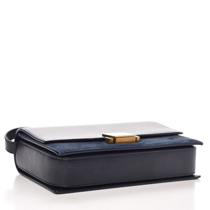 Saint Laurent Smooth Calfskin Suede Medium Bellechasse Navy 4 of 7