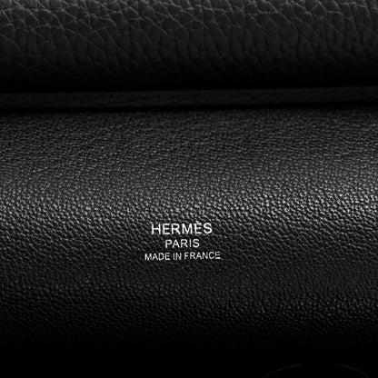 Hermes Taurillon Clemence Jypsiere 28 Black 6 of 13