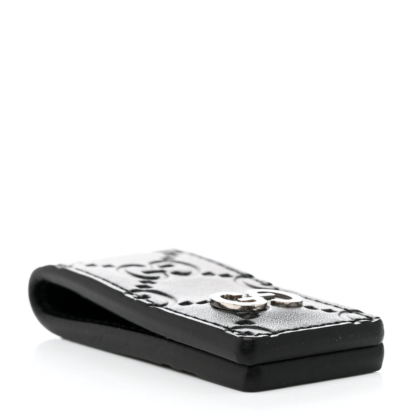 Guccissima Signature Dorian Money Clip Black