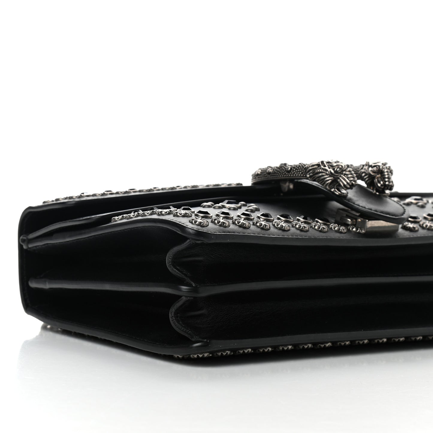 Calfskin Studded Small Dionysus Shoulder Bag Black