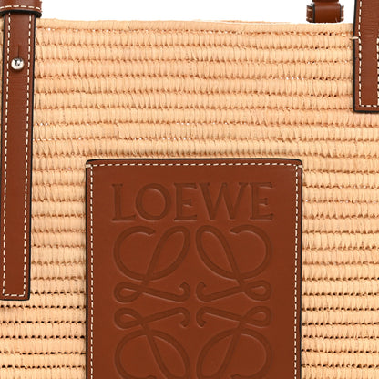 Loewe Raffia Small Square Basket Tote Bag Natural Tan 7 of 9