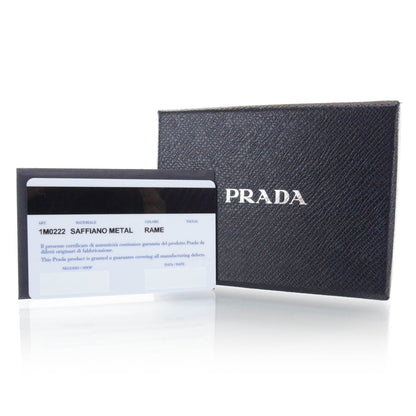 Prada Saffiano Metal 6 Key Holder Rame 6 of 6