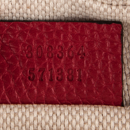 Gucci Pebbled Calfskin Small Soho Disco Bag Tabasco Red 7 of 7
