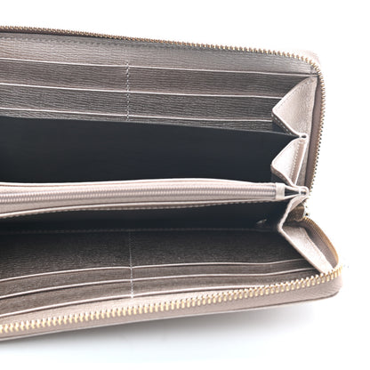 Gucci Metallic Shangai Calfskin Lovely Zip Around Wallet Dark Shell 5 of 8
