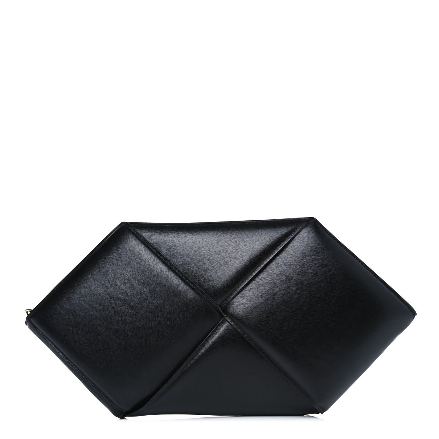 Nappa Maxi Intrecciato Pouch Clutch Black