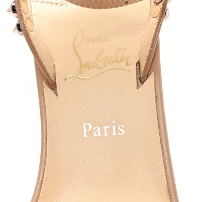 Christian Louboutin Kid Spiked So Me 100 Sandals 35.5 Nude 8 of 9