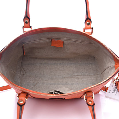 Gucci Soft Microguccissima Small Zippered Satchel Sun Orange 5 of 10