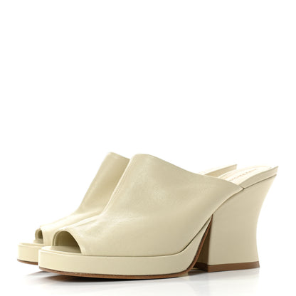 Bottega Veneta Nappa Stack Mule Sandals 35 Sea Salt 3 of 8