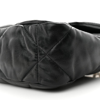 Chanel Goatskin Quilted Medium Chanel 19 Flap Black 10 of 10