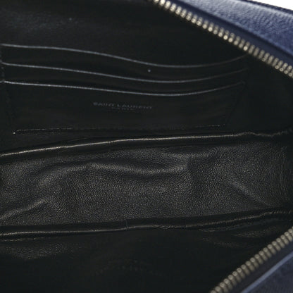 Saint Laurent Grain De Poudre Matelasse Monogram Mini Lou Camera Bag Azure Blue 5 of 10