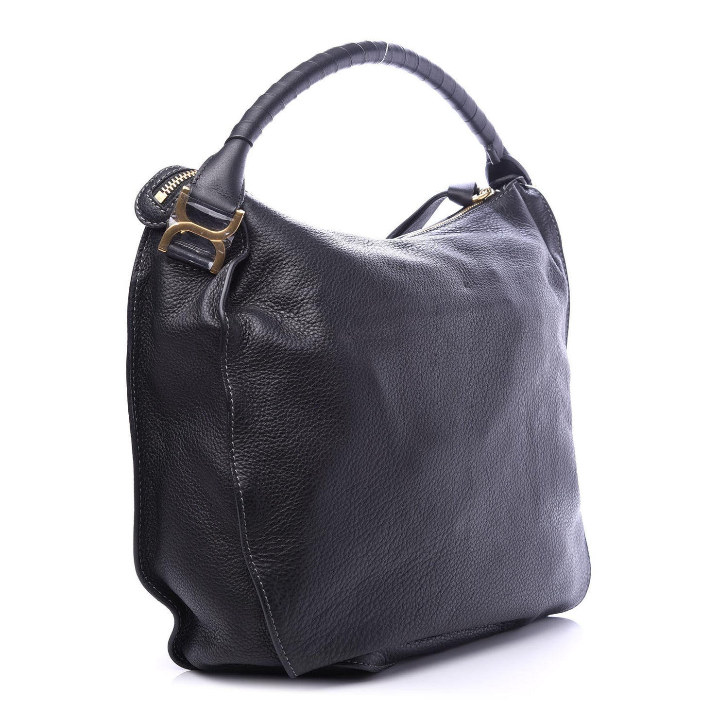Calfskin Large Marcie Hobo Black